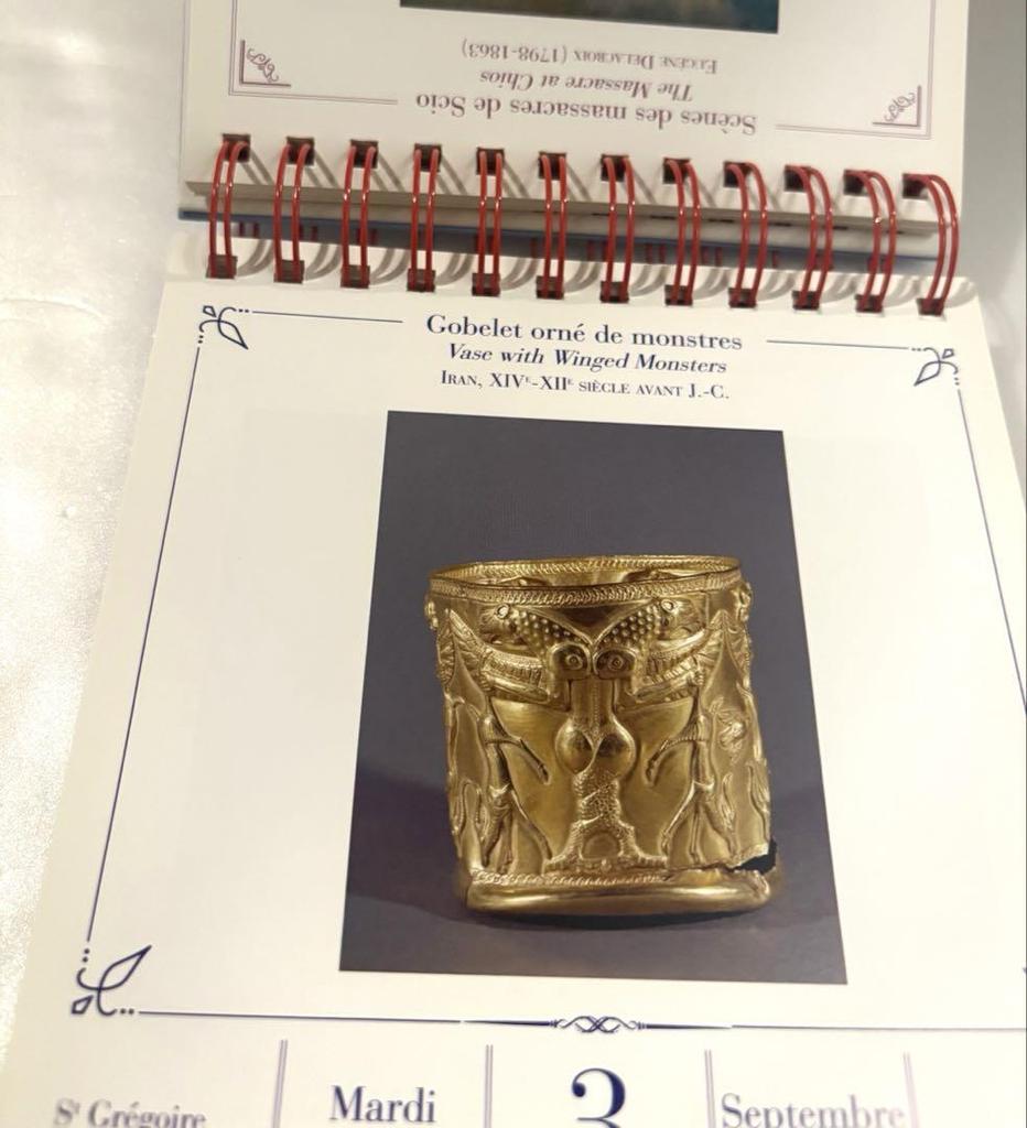 [ИСПОЛЬЗУЕТСЯ] Художественная книга Музея дю Лувр 2019, фотокнига, двуязычный календарь