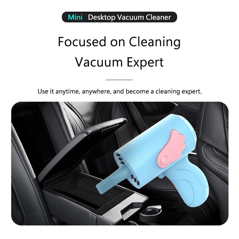 Настольный пылесос для пыли, портативная подметальная машина для стола, беспроводной пылесос, чистящие средства для рабочего стола, мини-пылесос, мультяшный очиститель