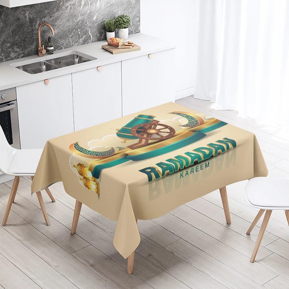 Рамадан Карим украшение дома скатерть исламская мусульманская мечеть украшение скатерть водостойкая и грязеотталкивающая