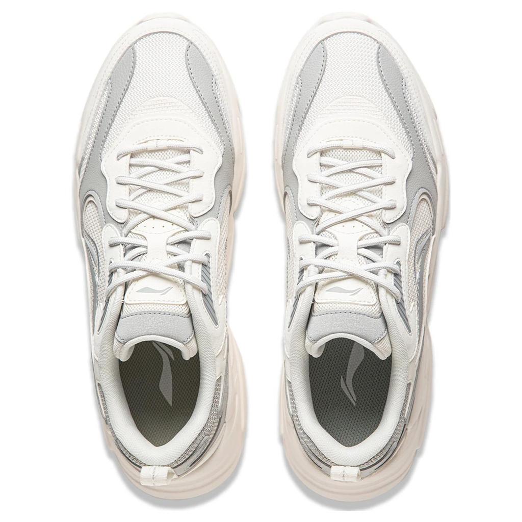 Li-Ning Yunhai Versatile Retro Dad Shoes Thick Sole Height Increasing Shock Absorption Non-Slip Wear-Resistant Support Casual Shoes AGCT427-3