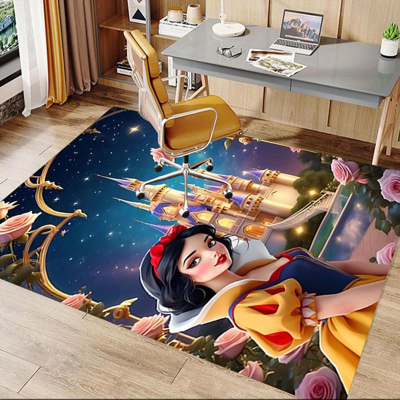 1pc castle roses Carpet Anti Slip Polyester Floor Mat for office.Bedroom