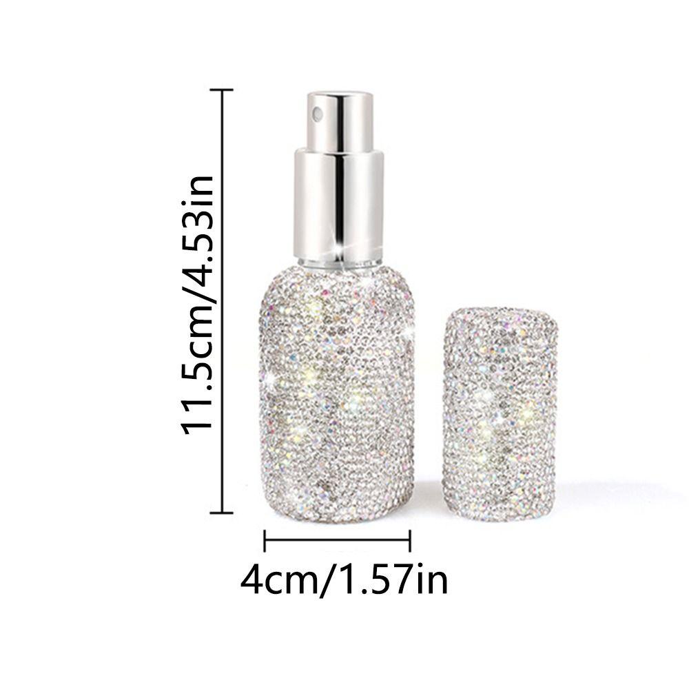 Portable Rhinestone Perfume Bottle Empty Cosmetics Vials Bling Spray Dispensers  Makeup