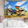 Minecraft5 Tapestry for Bedroom Aesthetic Classroom Tapestries Wall Hanging for Living Room Dorm Office,Ideal Creative Gift