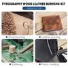 60W 220V 55-Piece Woodburner Pyrography Wood Leather Burning Tool Kit Adjustable Temperature 32 Fahrenheit  To