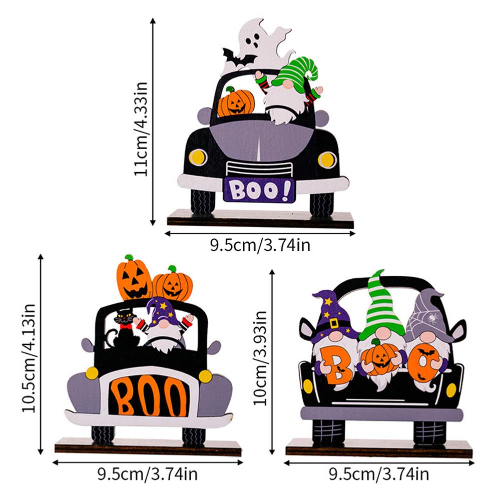 Halloween Decorations Wood Signs Pumpkin Dwarf Table Centerpiece Halloween Table Decor For Home Living Room Decor