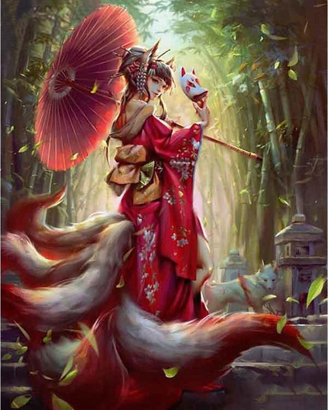 5D DIY алмазная живопись Русалка полная дрель вышивка крестиком Алмазная вышивка феи и животные домашняя картина горный хрусталь подарок ручной работы