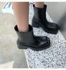 2024 Новые массивные ботинки Модные женские ботильоны на платформе с лодыжкой Женские туфли на плоской подошве с кисточками Ботильоны женские с квадратной головкой Ботильоны Altas Mujer