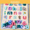 Деревянная доска для распознавания форм чисел и букв для малышей, развивающая игрушка