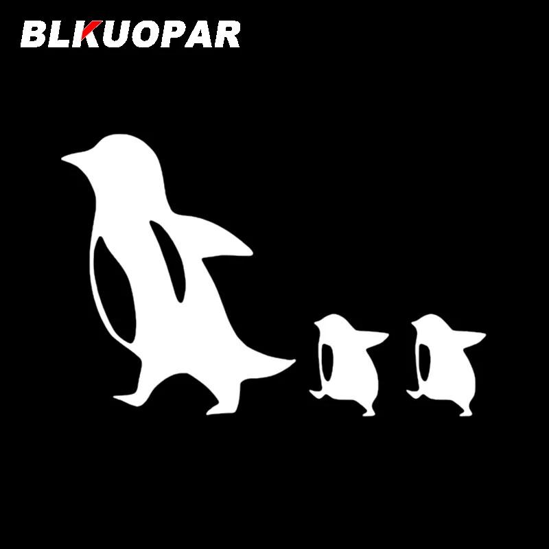 BLKUOPAR Penguin Cute Car Sticker Occlusion Scratch Waterproof Decal Creative Car Styling Windshield Refrigerator Decoration
