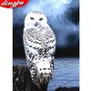 5D Diamond Painting Full Round Owl Diamond Embroidery Animal Cross Stitch