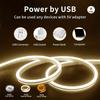 USB LED Strip Light with Hand Sweep Sensor and Dimmer, IP65 Waterproof, Flexible Tape for Home and Christmas Decoration, Color Temperatures