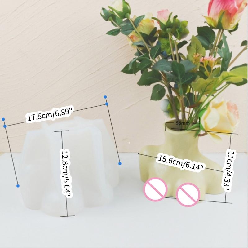 Succulents Flower Resin Silicone Mold Suitable for Garden Concrete Flower Holder Crafts Home Decor