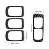 10Pcs Carbon Fiber Interior Door Control Cover Trim For Porsche Cayenne 2003-10