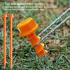 6Pcs 26.6CM Screw-in Tent Stake Heavy Duty Multi-functional Outdoor Garden Yard Camping Tarp Canopy Windproof Ground Spike Plastic Tent Peg