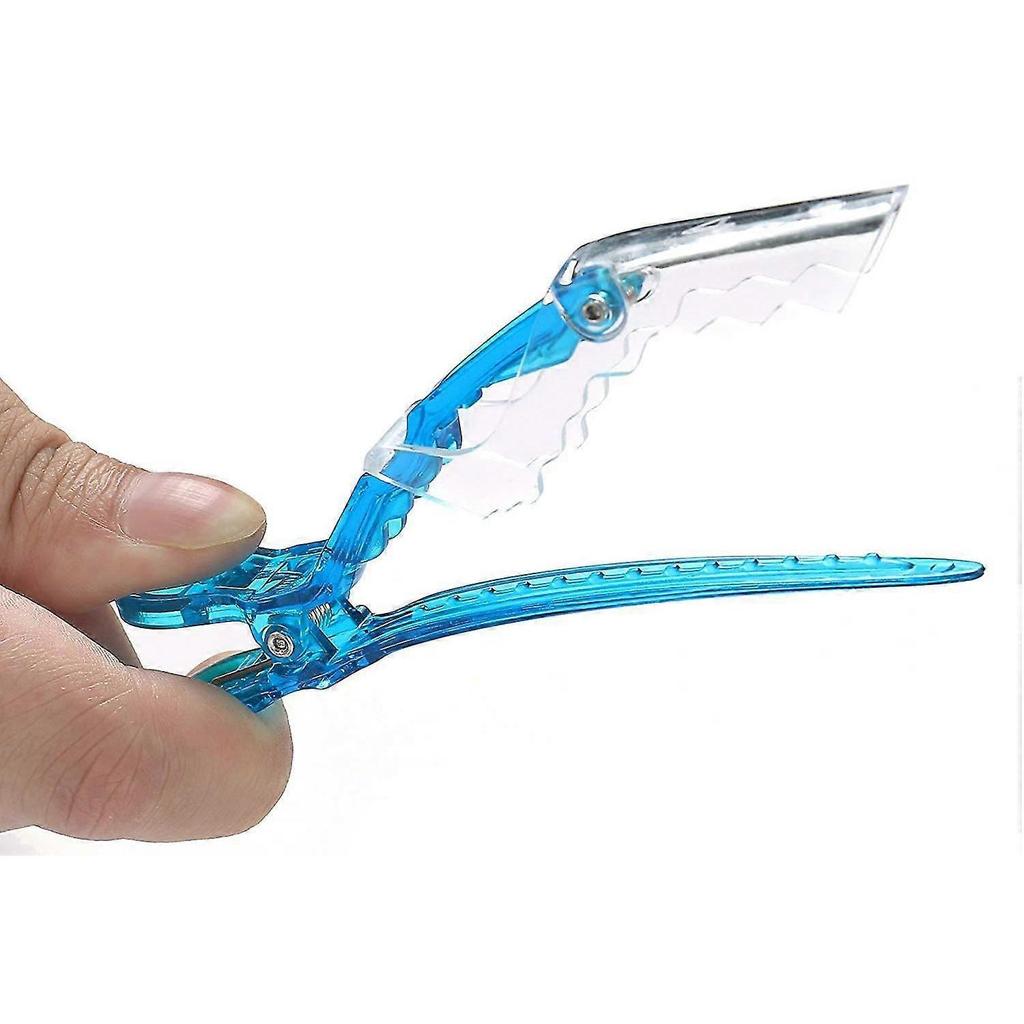 Salon Alligator Croc Hair Clips Transparent Professional Hair Stylist Hair Clips For Diy Sectioning, Haircuts, And Styling Easy To Use,2195