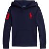 Polo Embroidered Long Sleeve Hoodie Kids Hoodies Blue 323979316-005