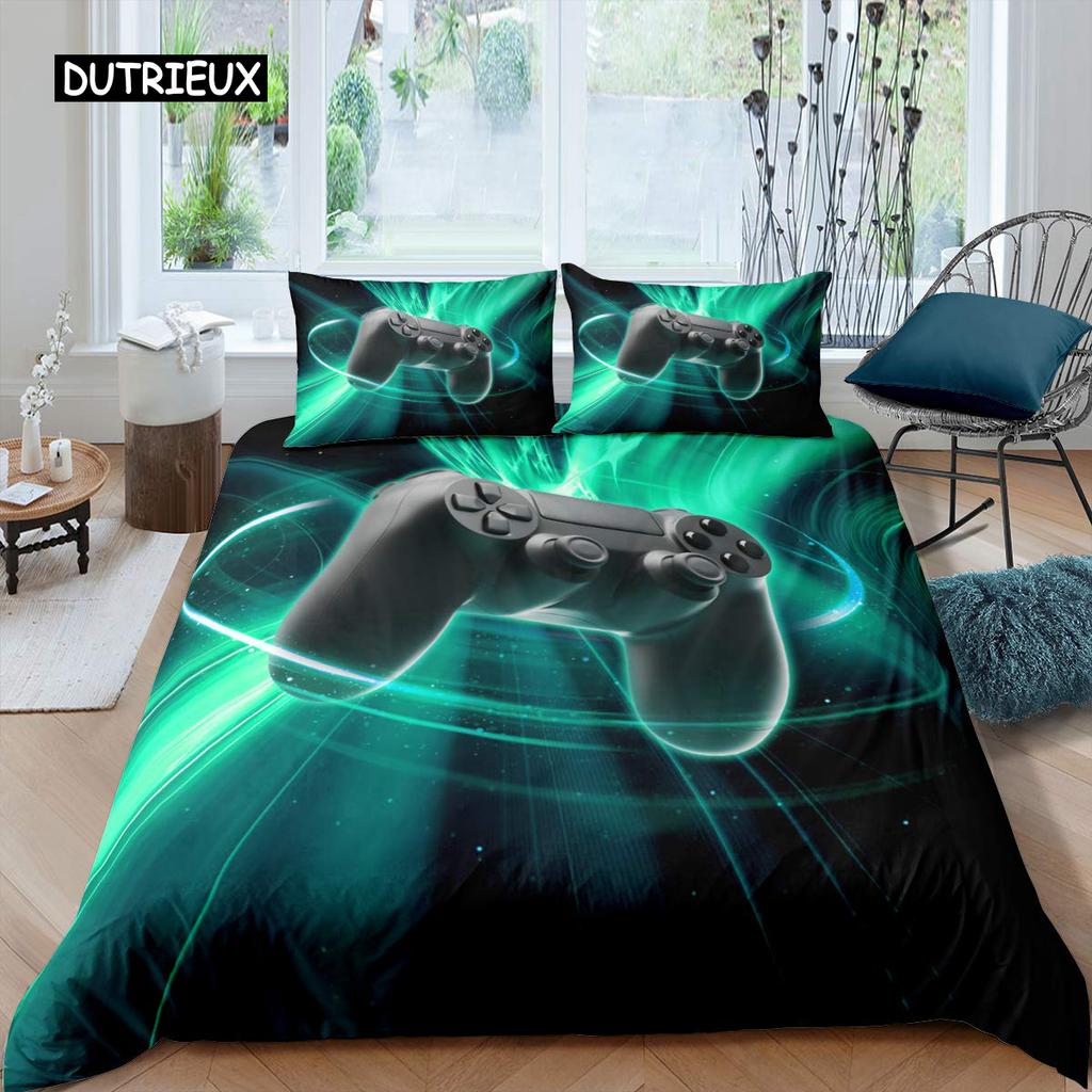 Комплект постельного белья Game Duvet Cover Set Game Contoller для детей, мальчиков, подростков, игровой комплект постельного белья Double Queen King Size из полиэстера