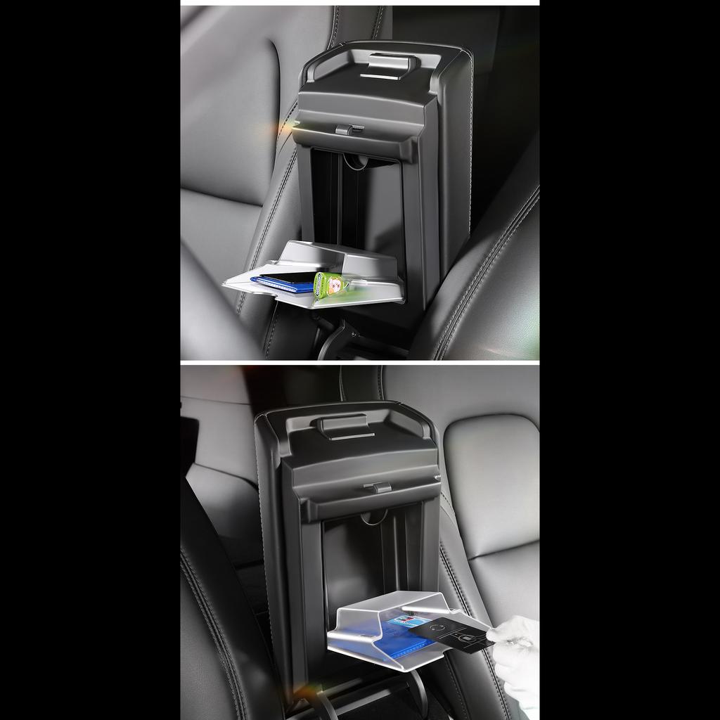 Для Tesla Model 3 Model Y 2022 2023 Центральная консоль подлокотник Магнитный скрытый ящик для хранения Органайзер Коробка автомобильные аксессуары