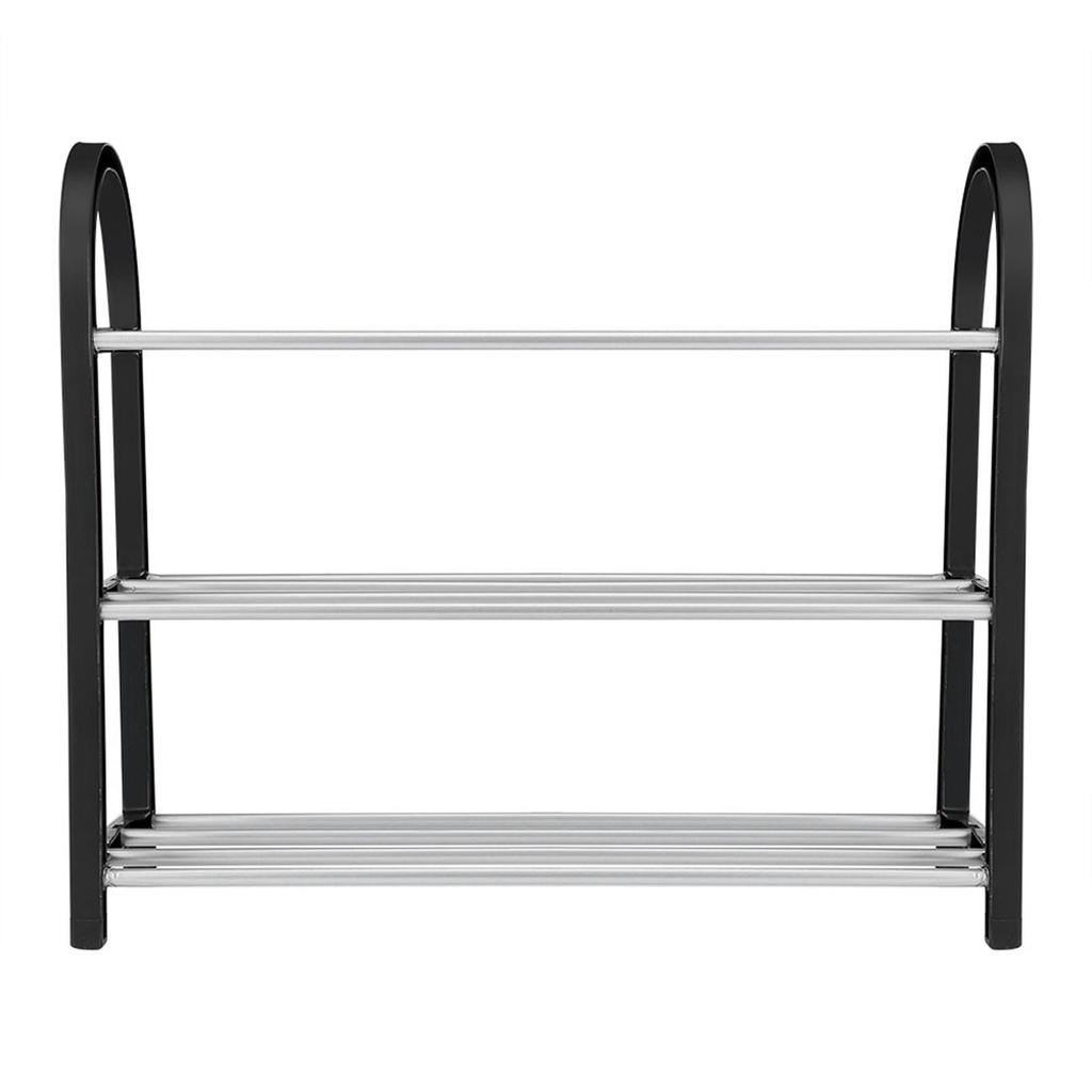 Plastic Aluminum Metal Standing Shoe Rack DIY Shoes Storage Shelf Home Organizer