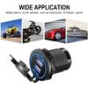 Автомобильное зарядное устройство с двумя USB-портами Qc 3.0, быстрое зарядное устройство USB, розетка 12 В-24 В, автомобильные розетки для прикуривателя, розетка