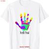 Trjdesigns Unisex Adult T Shirt Holi Hai Yellow Small Us Vintage Top For Everyday Wear Homme Graphic Comfortable Fashion