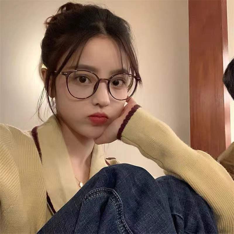 1 шт. Мужские и женские круглые очки с защитой от синего света, компьютерная оправа, оптические линзы, новинка, офисные подарки