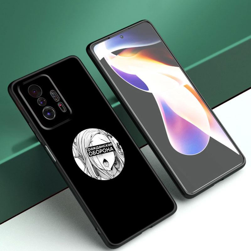 Японский чехол для телефона Sad LEWD для Xiaomi Mi A2 8 9 SE Note 10 10T 11 12 Lite 9T 11T 12S 12T Pro A3 6X 12X, мягкий черный чехол из ТПУ
