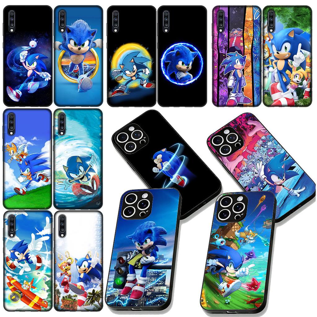 S-Sonics Hedgehog Phone Case for Samsung Galaxy S22 S21 S20 FE Ultra Plus A35 A36 A37 A33 A34 A04 A71 Protective Cover