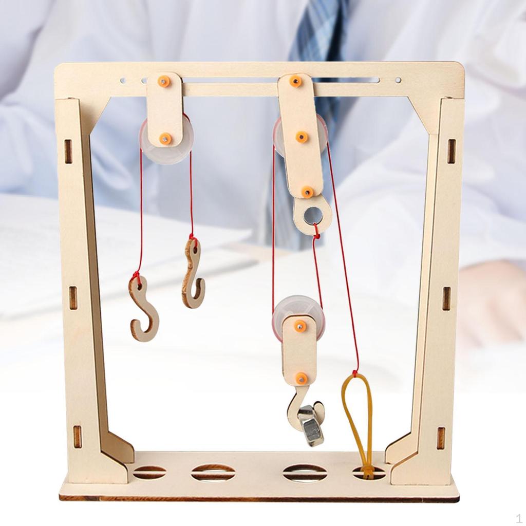 Fixed and Movable Pulleys Demonstration Easy Installation Portable Practical Physics Experiment