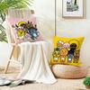Popular KKakao FriendsS Cushion Cover Breathable and skinfriendly linen pillowcase square removable and washable cushion