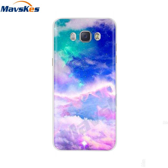 Чехол для телефона для Samsung Galaxy J7 2016, чехол J5 2016 J510f, окрашенный силиконовый чехол из ТПУ для Samsung J3, J5, J7 2016, чехол