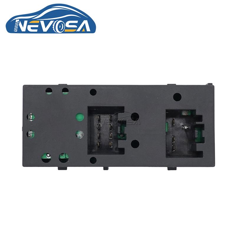 NEVOSA 5W1Z-14529-BA For Ford Lincoln Town Car 2003 2008 Power Window Switch Driver Side Button 11 P 4W1Z14529AA 5W1Z14529BA