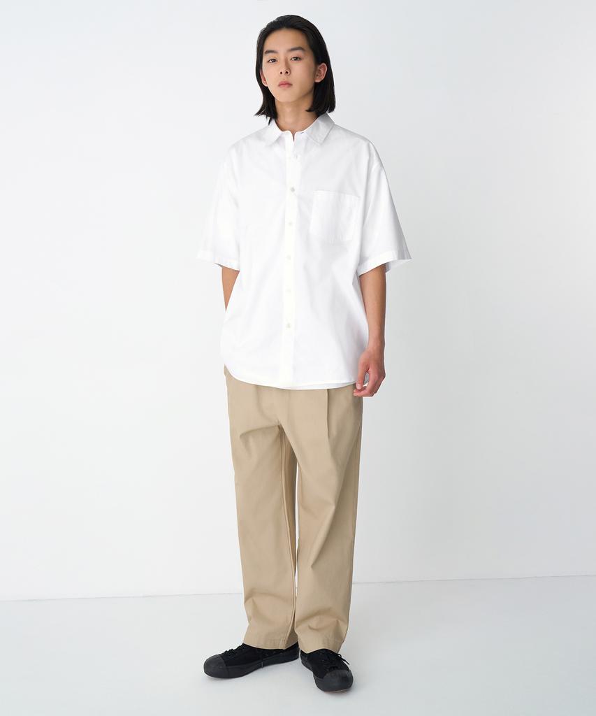MUSINSA STANDARD Cotton Loose Tapered Elastic Waist Pants [Beige]