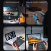 Мини-клавиатура RGB, клавиатура Bluetooth 5.0, беспроводная клавиатура 2.4G, двухрежимная перезаряжаемая клавиатура с сенсорной панелью для Android TV Box