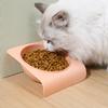Pipitao's Original Tilted Pet Bowl Against the Wall, Creative Neck Protection Dog Basin, Anti-knock Fixed On the Skirting Line Cat Bowl