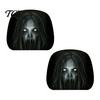 Funny Prank Car Accessories 2Pcs Ghost Face Headrest Covers, Halloween Horror Seat Decorations, Holiday Atmosphere Decor Universal Fit
