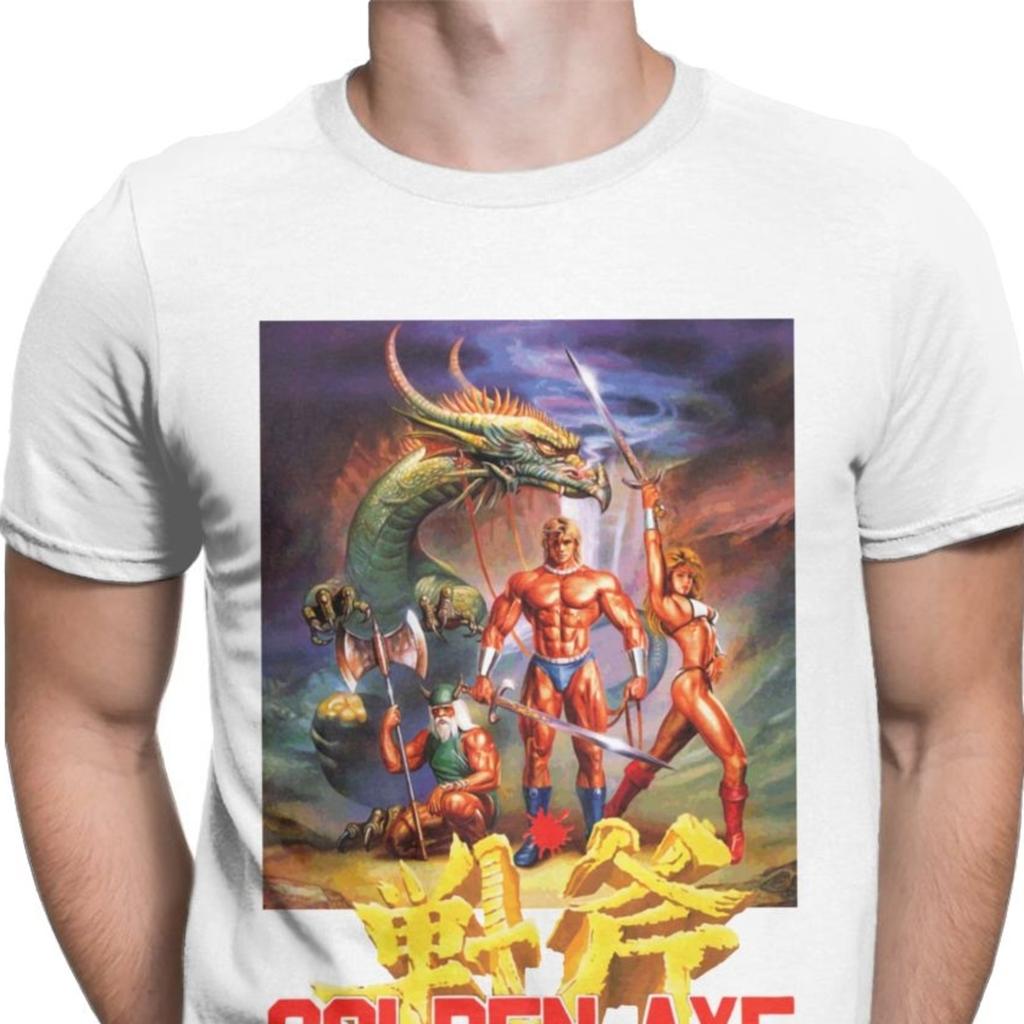 Футболка Golden Axe Streets Of Rage для мужчин, 100% хлопок, винтажная футболка, ретро, Аксель Блейз, футболка для фанатов игр-файтингов