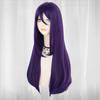26-дюймовый длинный прямой фиолетовый парик Безумного Шляпника Юрия для косплея на Хэллоуин, Рождественскую школу, День благодарения