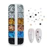 Мини блестящее сердце для ногтей Блестки для ногтей Сверкающая пентаграмма Украшение для ногтей Дизайн ногтевого салона Милые аксессуары Дизайн для самостоятельного маникюра