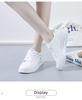 Women's 2024 New Spring Thick-Soled White Sneakers, Perfect for Sports and Casual Wear