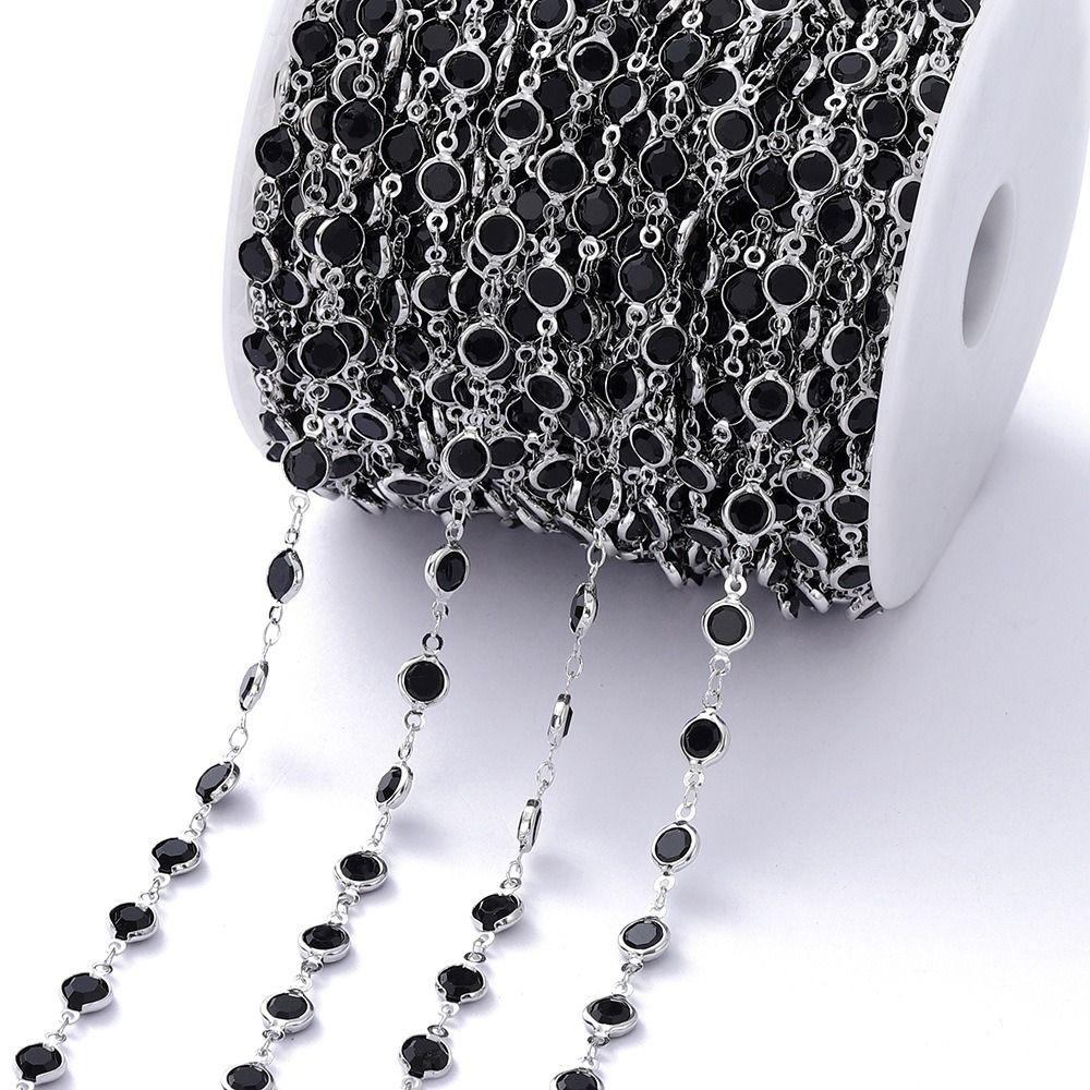 Shiny Necklace Chain Crystal Beads Beaded Making 1Meter Crystal Beads Chains