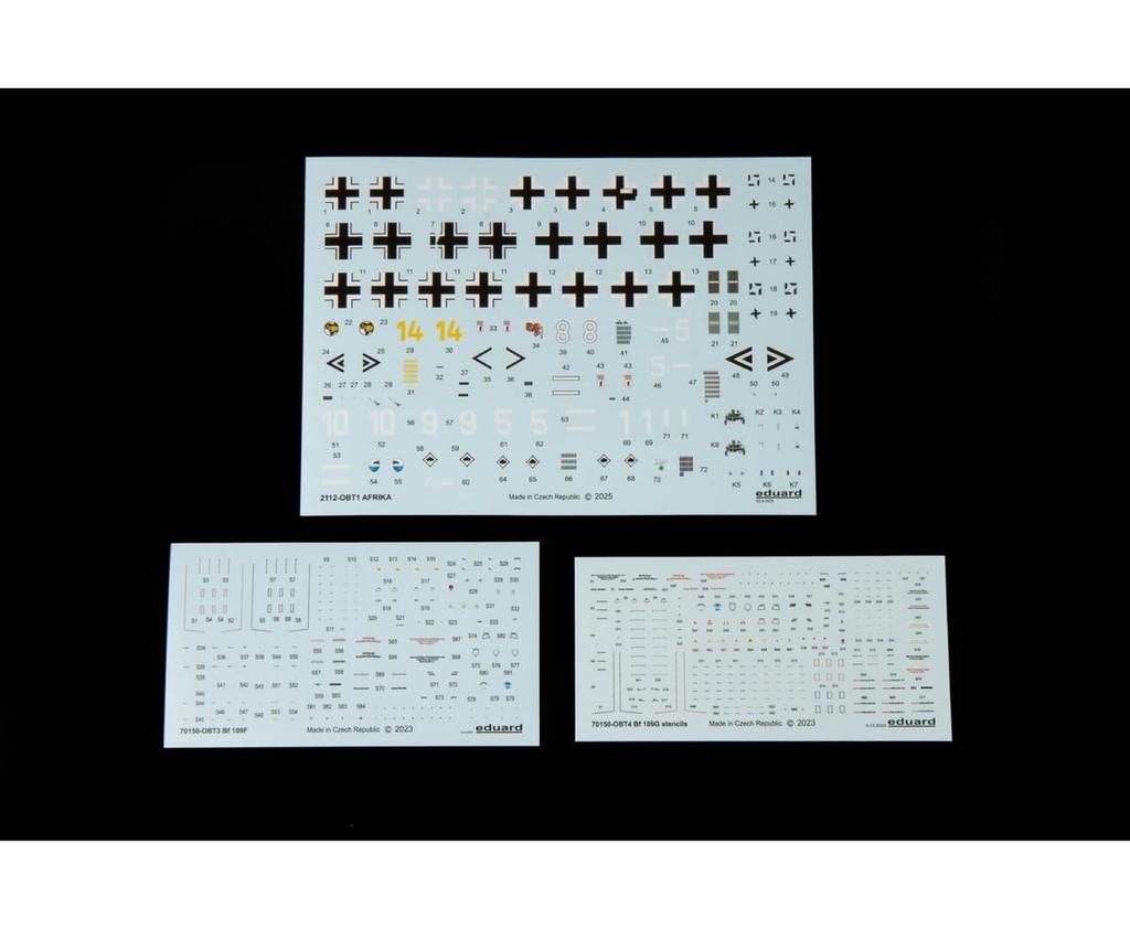 Eduard Dual Combo Limited Edition Africa Plastic Model Kit EDU2112 1/72 Bf109F/G (Airplane)