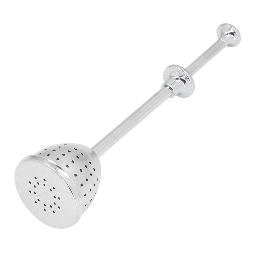 2 Pcs Set Fine Holes Tea Strainer Long Handle Stainless Steel Infuser Loose Leaf Tea