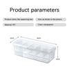 Five-compartment Ice Box Chilled Box Household Transparent Seasoning Box Five Grids with Cover
