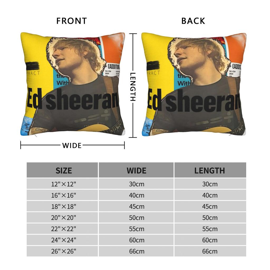 Декоративные наволочки Ed Sheeran Loop Tour 2026 Аксессуары для дома Чехол для подушки Наволочка Молния Разные размеры