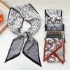 Кешью длинная полоска маленький шелковый шарф женский весенне-осенний летний шарф для защиты шеи с лентой-ленточкой для рубашки тонкий стиль