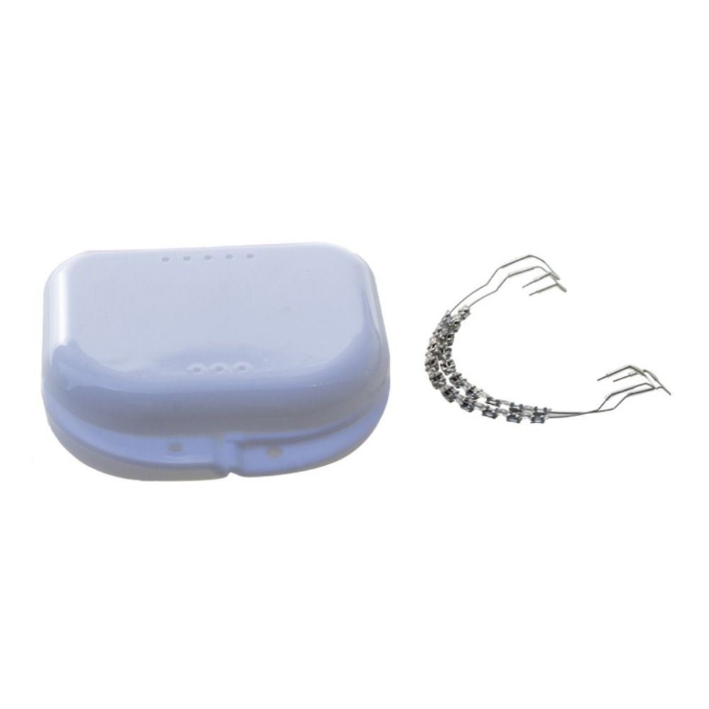 1 Set with Metal Wires Fashion Braces with Storage Box Colorful Metal Bracket Adults Teens