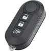 3 Buttons Keyless Entry Remote Key Fob Shell Case Cover for Ram ProMaster 1500 2500 3500 2015-2019 for Fiat Ducato Bravo 500L - Pack of 1 Black