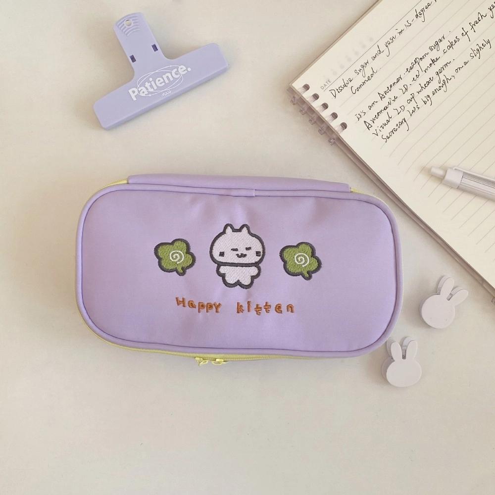 Cosmetics Storage Korean Pencil Bag Large Capacity Stationery Storage Bag Kawaii Makeup Bag Gifts