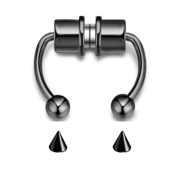 Fake Magnetic Horse Shoe Nose Rings Faux Septum Rings Fake Piercing Clip Titanium Nose Ring Hoop Gift for Women Gift